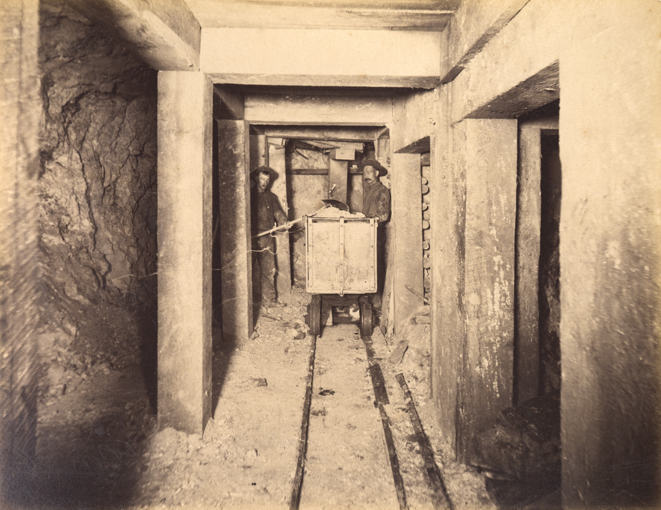 Mountain Consolidated Mine 100 ft. level East still floor [no. 1217]